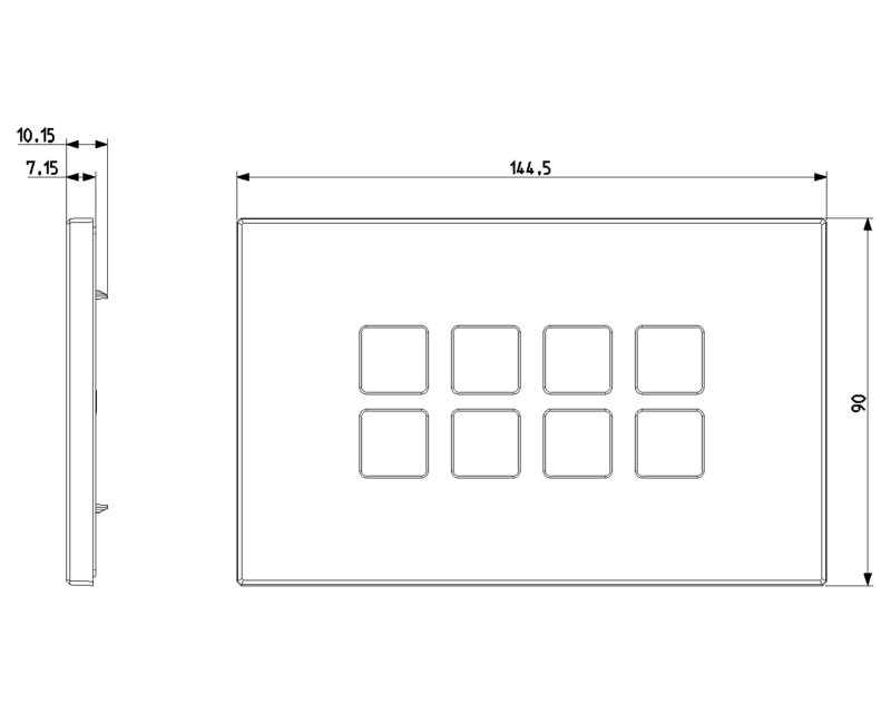 Plate 4Mx8 Flat matt white - Image 2