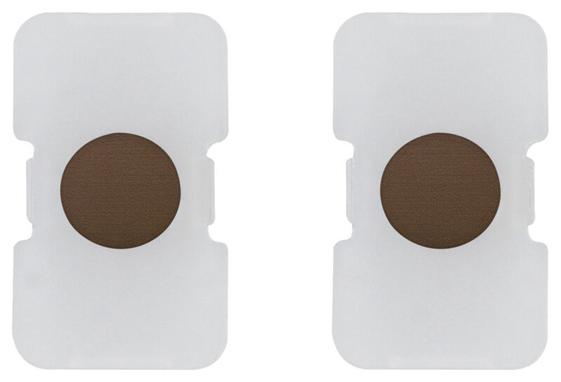 2 buttons Tondo lightable bronze