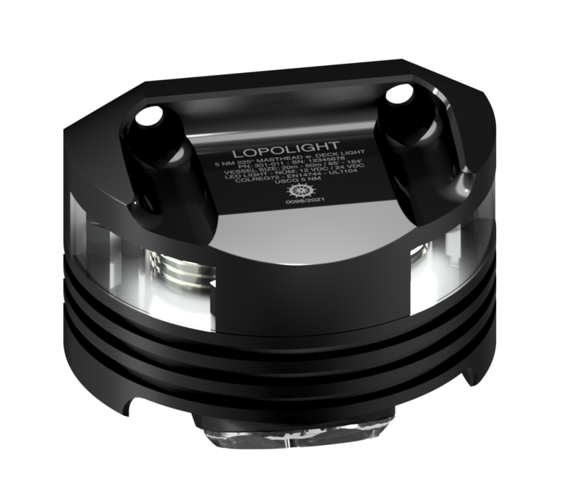 3nm Masthead + 6W Decklight, black anodized