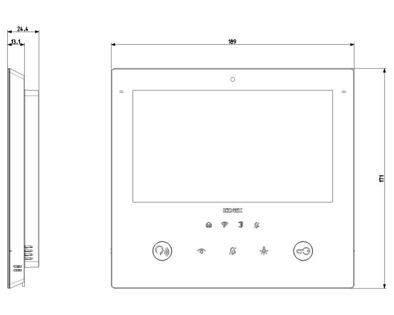 Tab7S Up video entryphone 2F+ Wi-Fi whit - Image 2