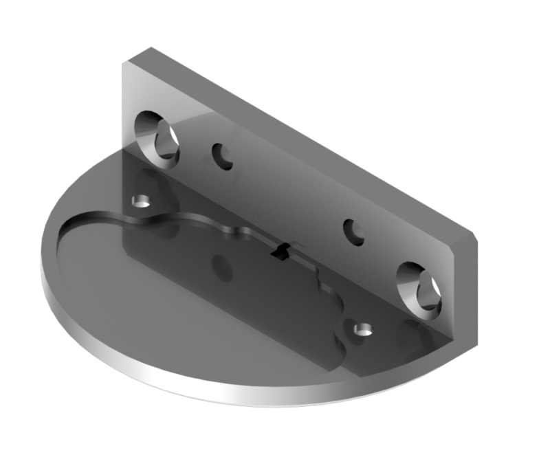 Mounting plate vertical sidelights 1, 2 and 3nm lights