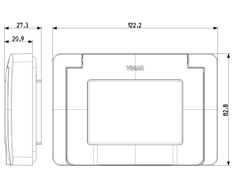 IP55 cover 3M +screws black - Image 2