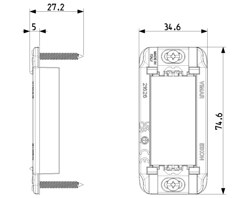 Frame 1M for panel mounting - Image 2