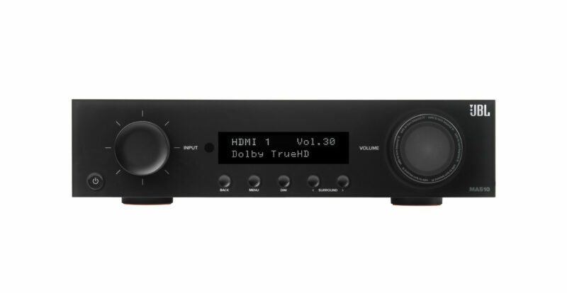 JBL MA 510 AV Receiver, 8K, eARC, 5.2 Channels, Black