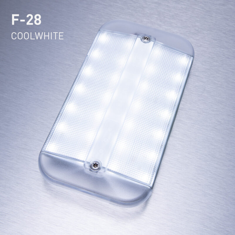 F-28, COOL WHITE LED, 24VDC, 7W