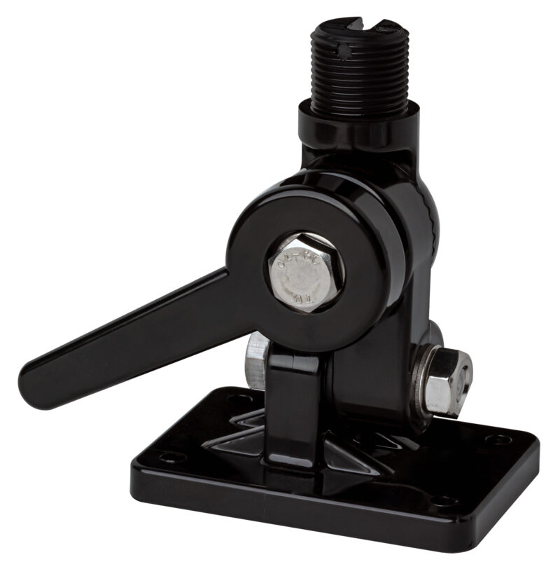 Four way solid nylon ratchet mount - Black