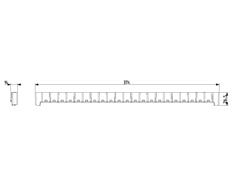 Terminal block holder consumer unit 18M - Image 2