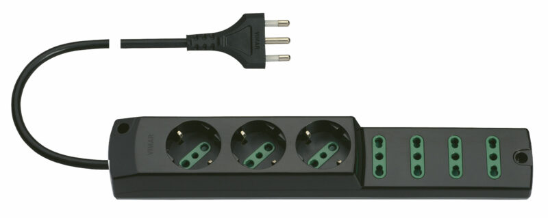 Multi-outlet 3P30+4P17/11+S17 plug black