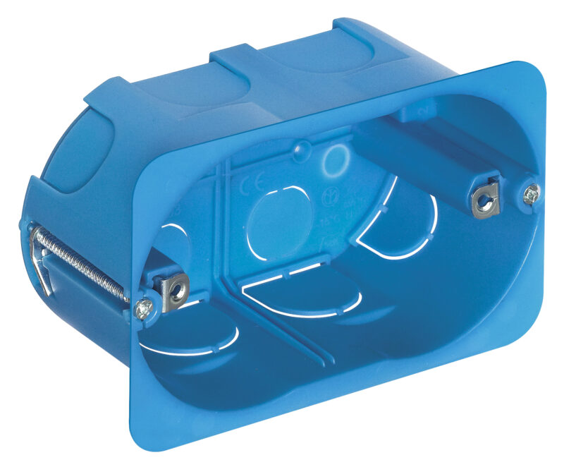 Flush-mount box 3M f/hollow walls blue